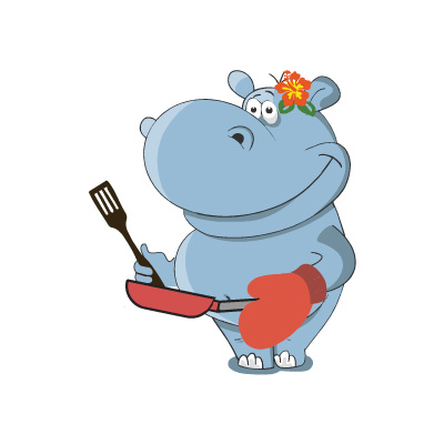Happy Hippo Food Co. Logo